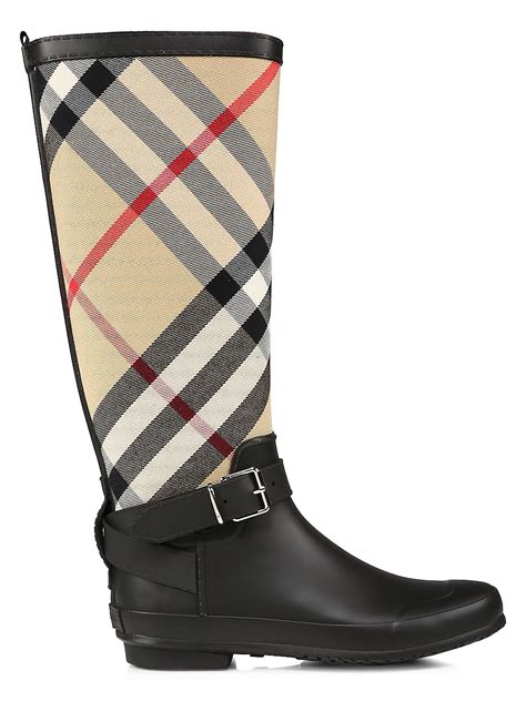 burberry simeon knee-high vintage check boots|Burberry Women's Check Boots for sale .